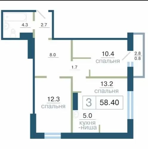 Продается 3 комнатная квартира на ул. Дубровинского д.110г