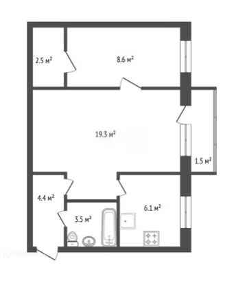 Продается 2 комнатная квартира на пр. Красноярский рабочий 113. 